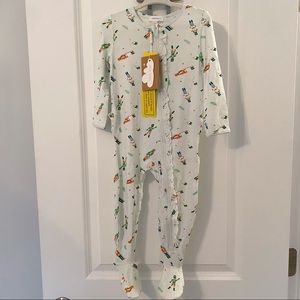 NWT Angel Dear Ruffle Bamboo Footie Nutcracker